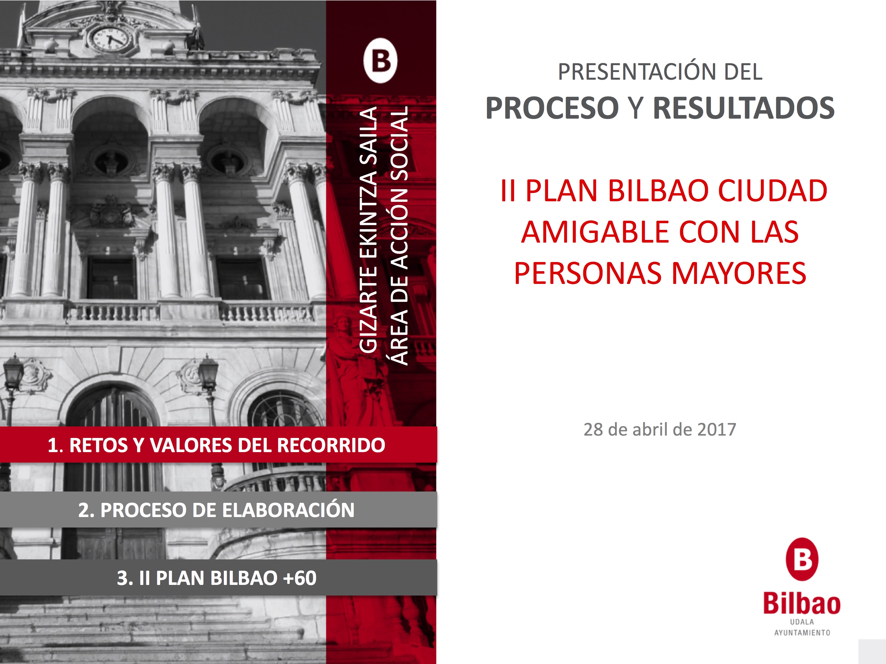 El Ayto presenta el II PLAN “Bilbao Ciudad Amigable con las Personas Mayores” con 244 actuaciones
