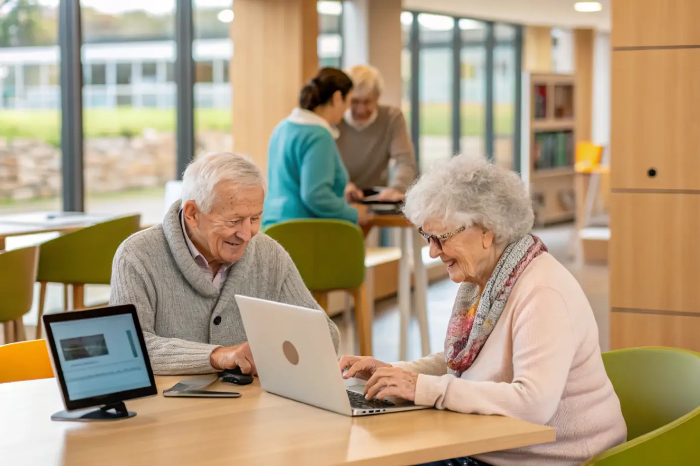 Los pensionistas de Bilbao acceden a nuevos servicios interactivos digitales